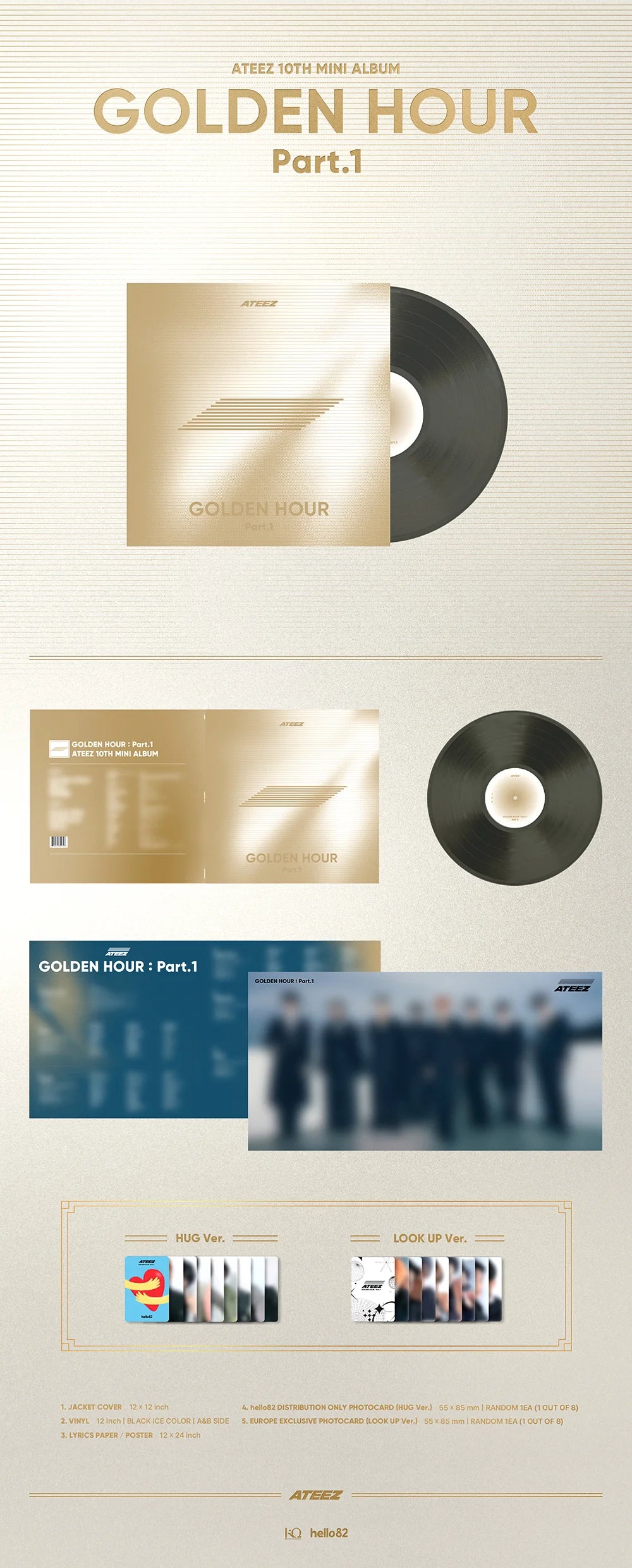 ATEEZ - GOLDEN HOUR : PART.1 (LP)