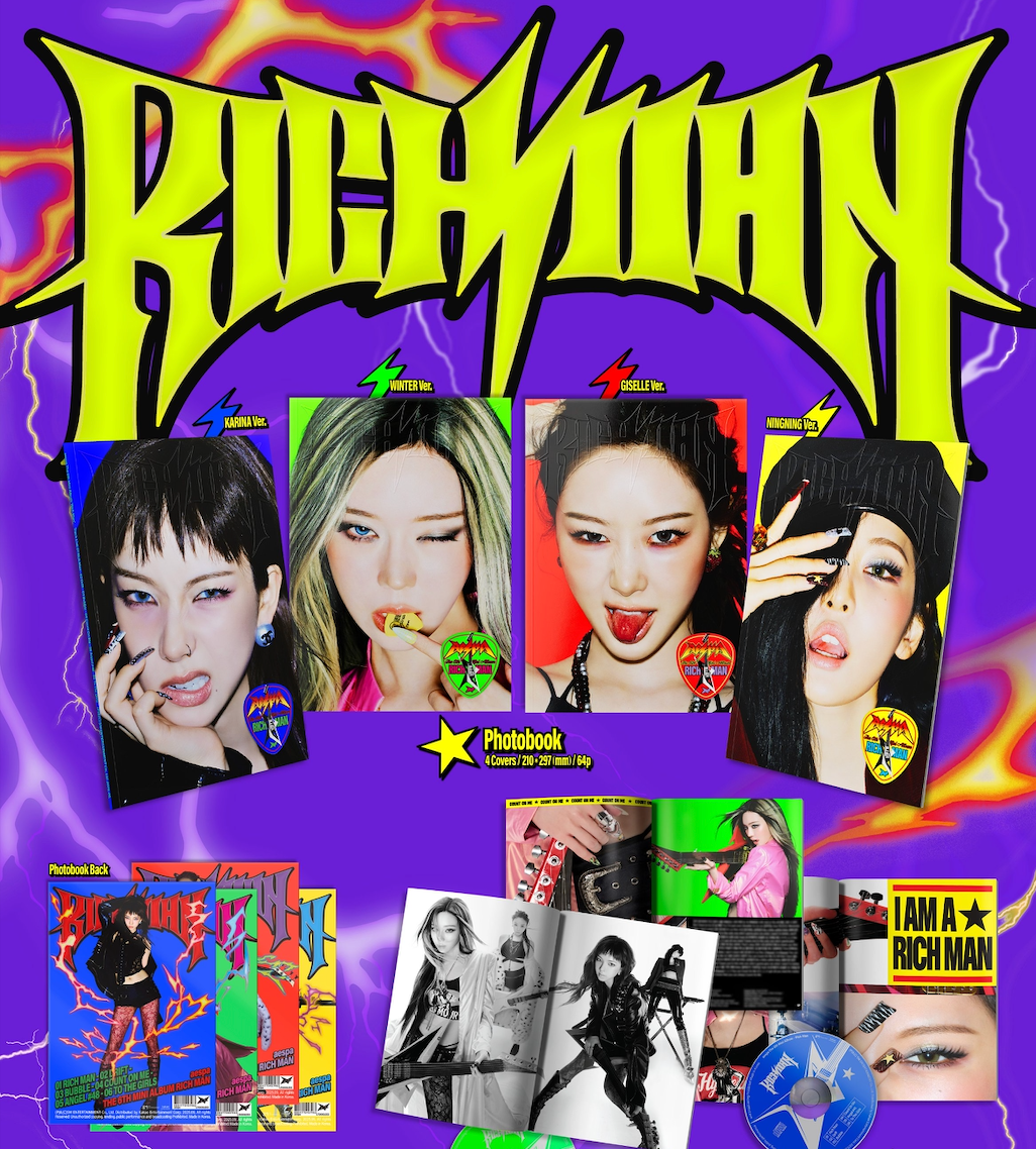 AESPA - RICH MAN (ENERGY VER.) + Everline Photocard