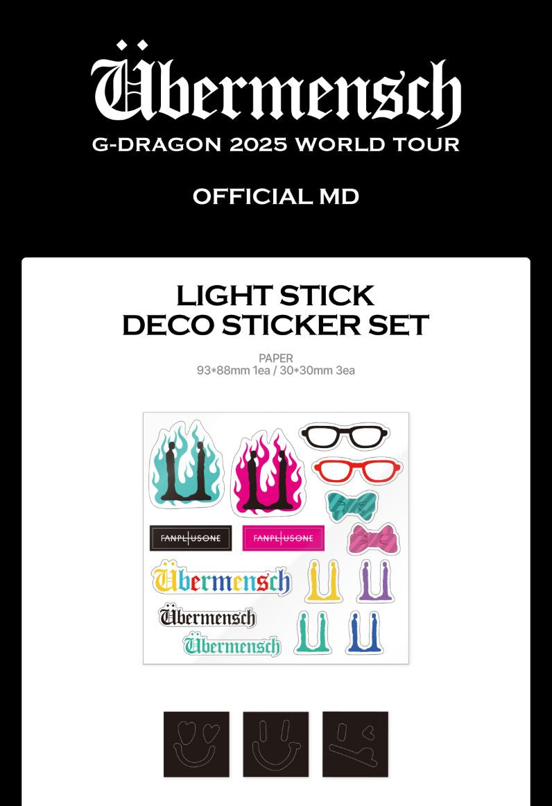 G-DRAGON - LIGHT STICK ACCESSOIRES (2025 WORLD TOUR 'ÜBERMENSCH' OFFICIAL MD) Nolae