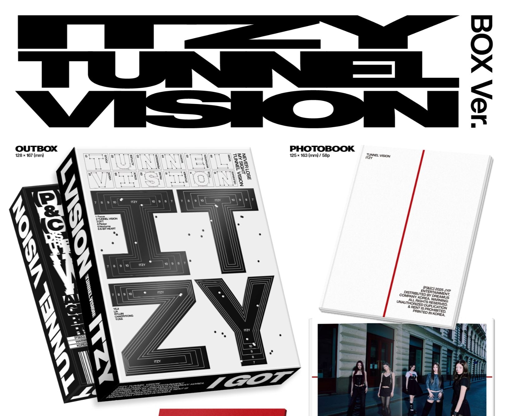 ITZY - TUNNEL VISION (BOX VER.) + FANS SHOP Photocard Nolae