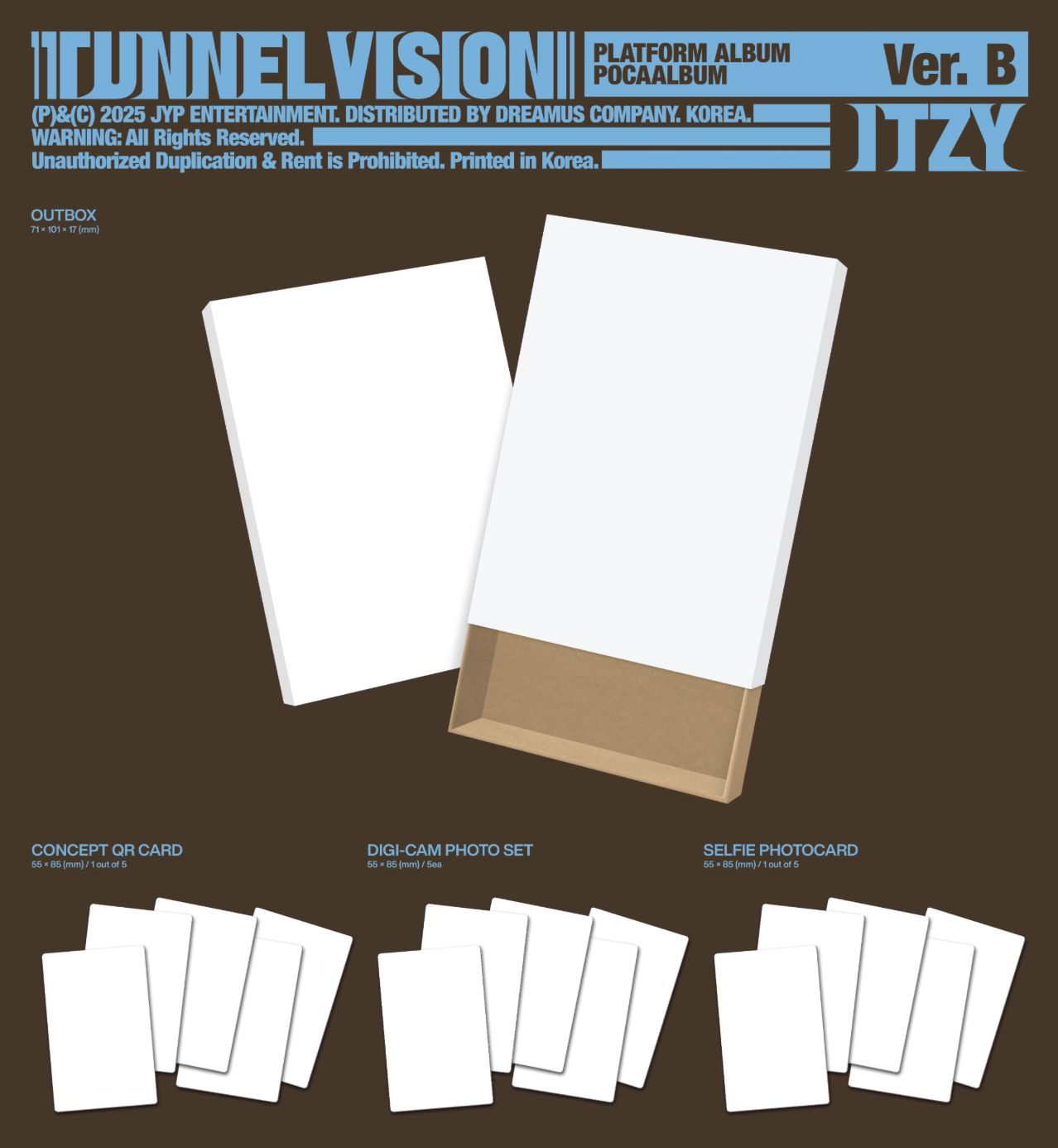 ITZY - TUNNEL VISION (POCA ALBUM) + FANS SHOP Photocard Nolae