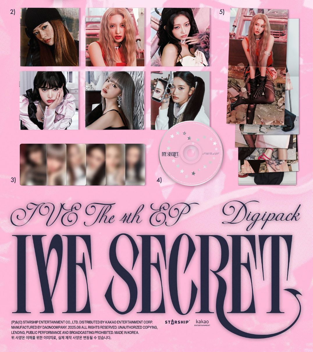 IVE - IVE SECRET (DIGIPACK VER.) + Starship Square Photocard Nolae