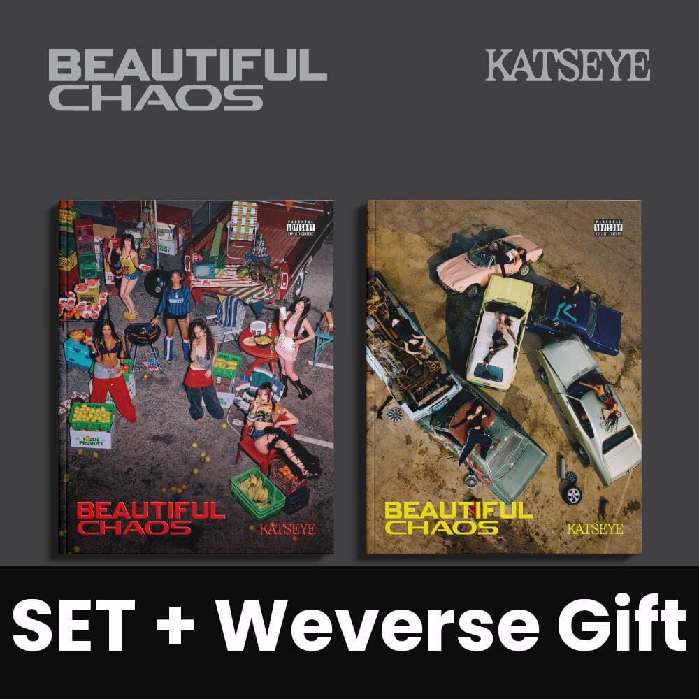 KATSEYE - BEAUTIFUL CHAOS SET + Weverse Gift Nolae