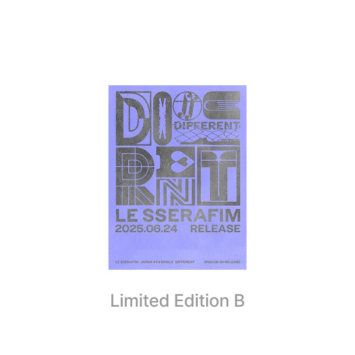 LE SSERAFIM - DIFFERENT (JAPAN 4TH SINGLE) + Weverse Gift Nolae