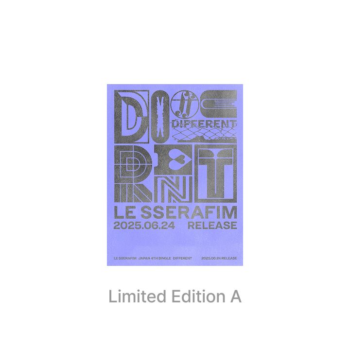 LE SSERAFIM - DIFFERENT (JAPAN 4TH SINGLE) + Weverse Gift Nolae