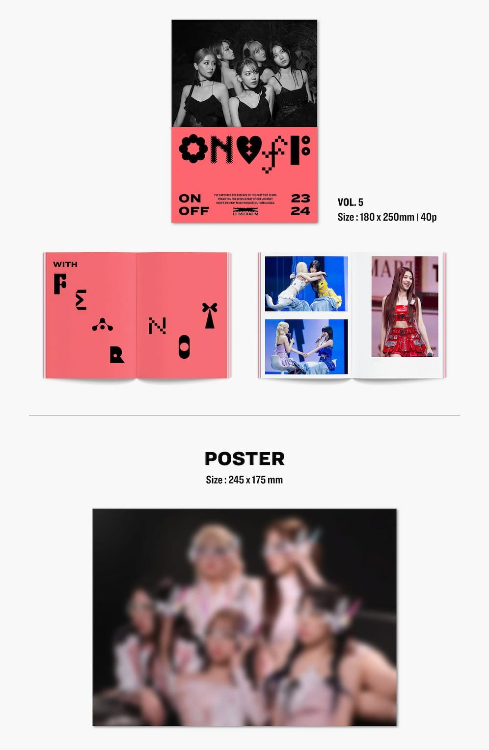 LE SSERAFIM - 'ON-OFF 23-24' + Weverse Gift Nolae