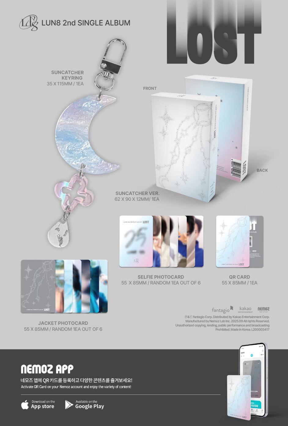LUN8 - LOST (SUNCATCHER VER.) (NEMO ALBUM) Nolae