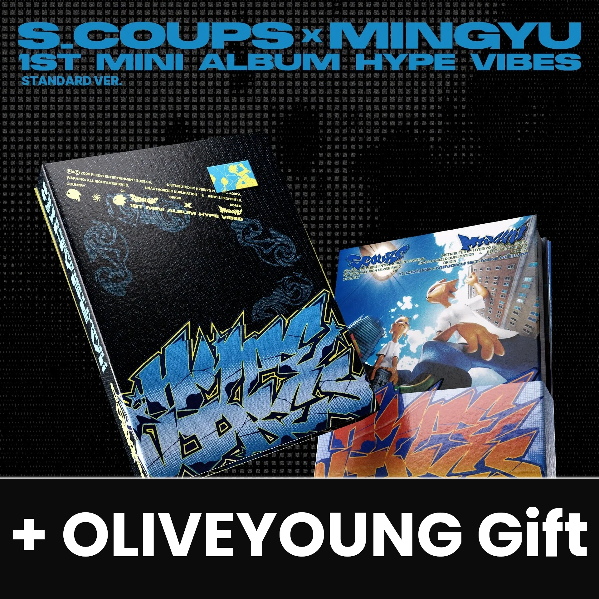 S.COUPS X MINGYU (SEVENTEEN) - HYPE VIBES (STANDARD VER.) + OLIVEYOUNG Gift Nolae