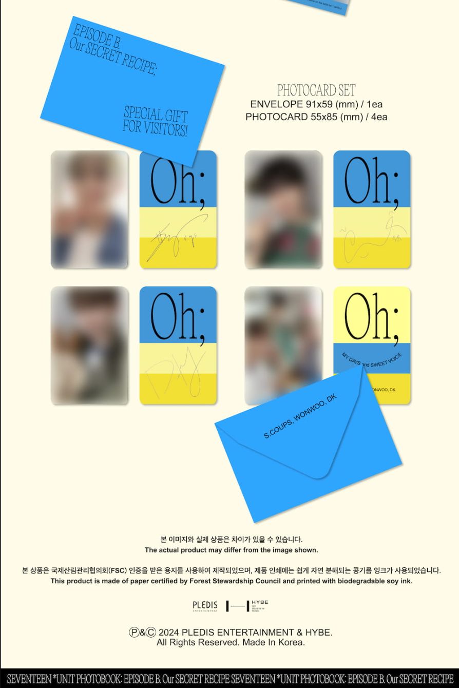 SEVENTEEN - UNIT PHOTOBOOK (EPISODE: OH, MY DAYS AND SWEET VOICE) Nolae
