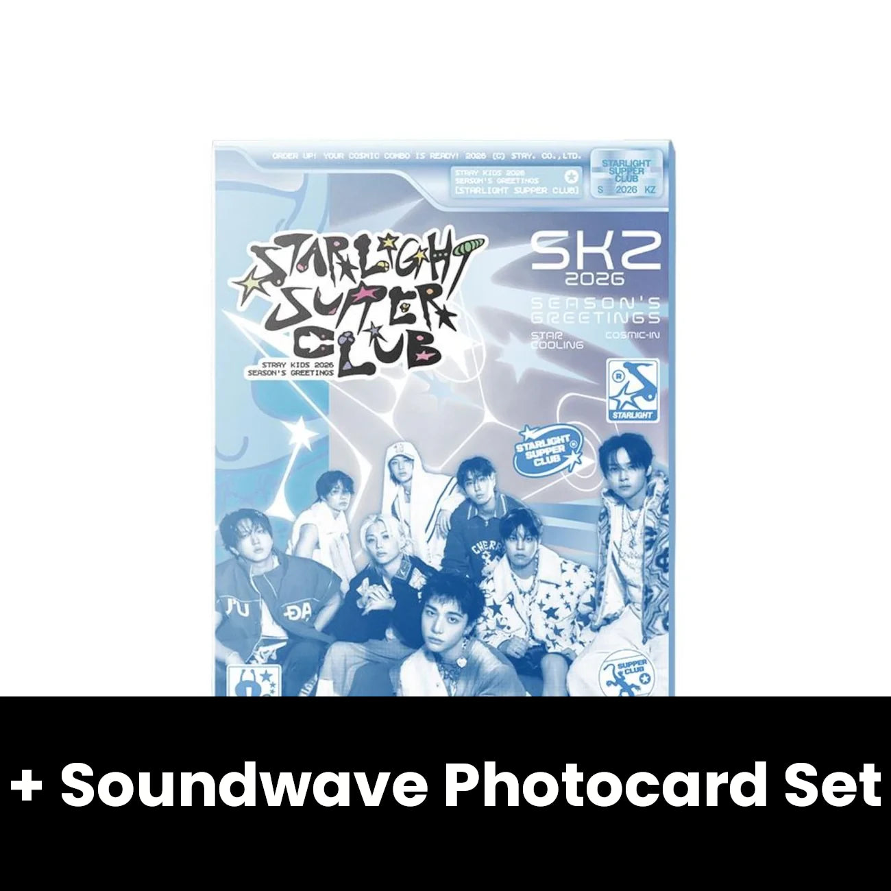 STRAY KIDS - 2026 SEASON'S GREETINGS (STARLIGHT SUPER CLUB) + Soundwave Photocard Set