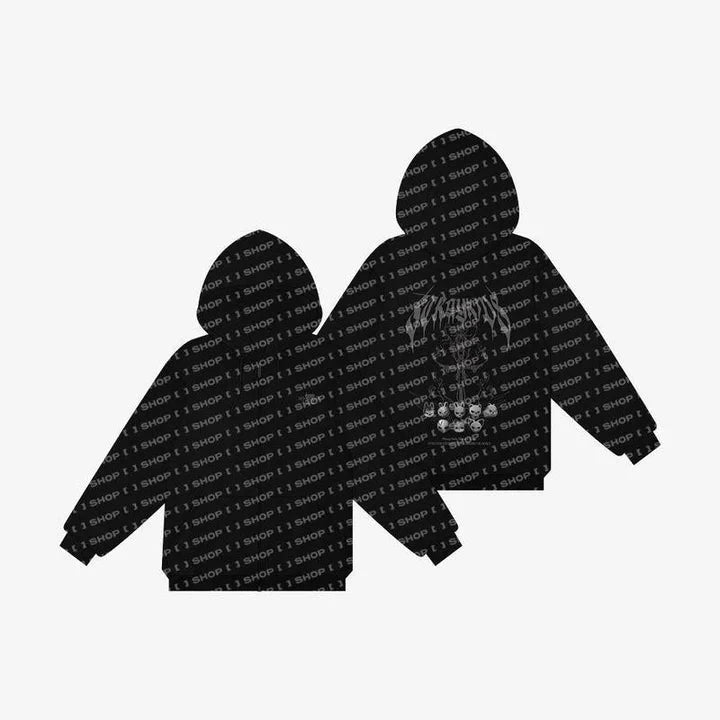 STRAY KIDS - EVIL SKZOO HOOD ZIP-UP (DOMINATE WORLD TOUR OFFICIAL MD) Nolae