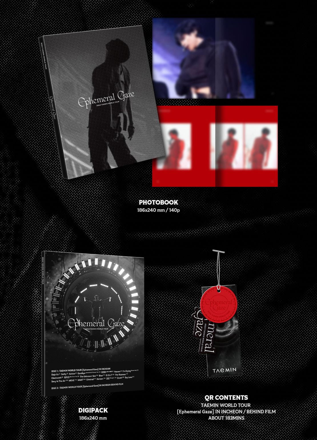 TAEMIN (SHINEE) - WORLD TOUR 'EPHEMERAL GAZE' IN INCHEON (QR VER.) Nolae
