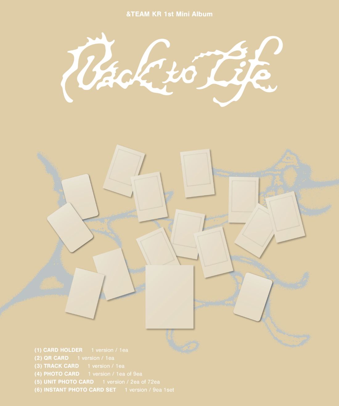 &TEAM - BACK TO LIFE (1ST KOREAN MINI ALBUM) (PHOTOCARD BOX) (WEVERSE ALBUMS VER.) Nolae