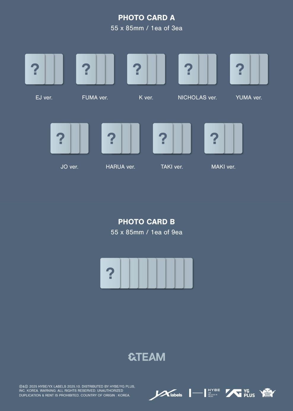 &TEAM - BACK TO LIFE (1ST KOREAN MINI ALBUM) (ROAR VER.) Nolae