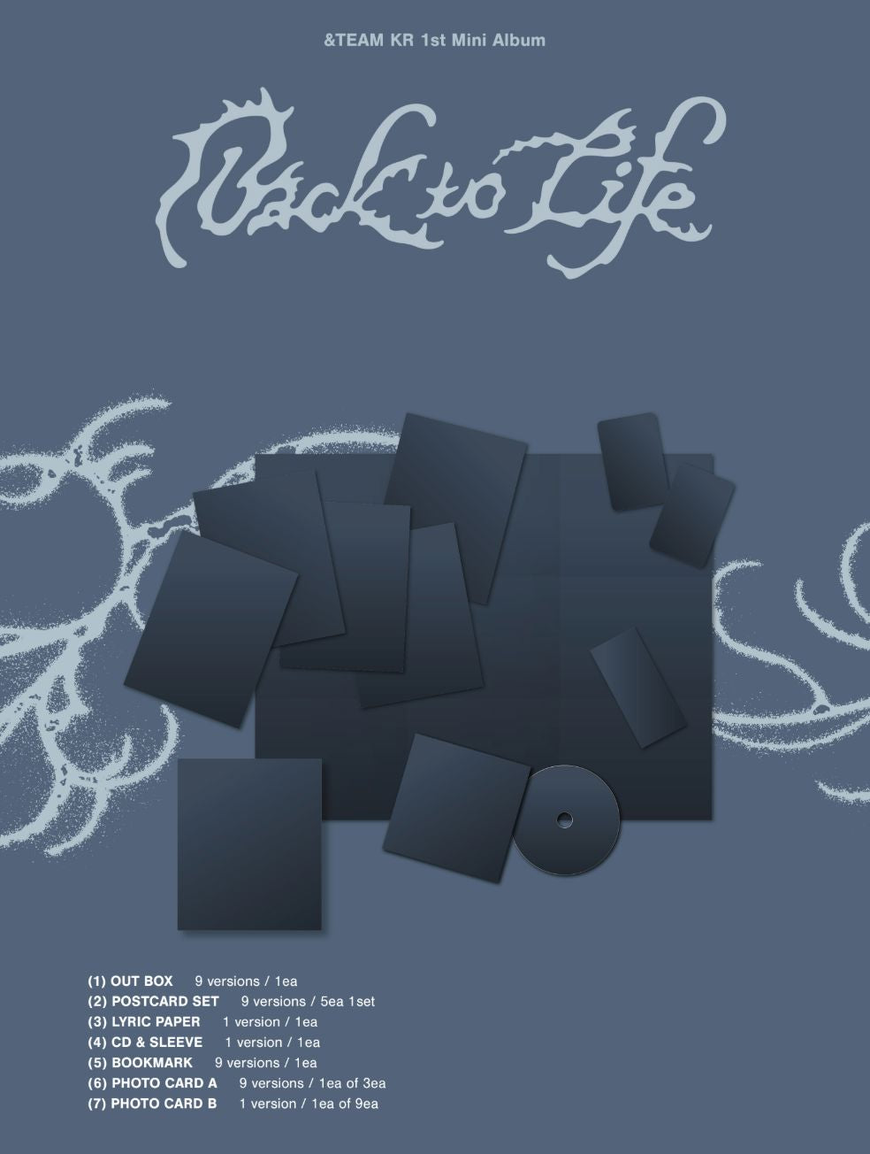 &TEAM - BACK TO LIFE (1ST KOREAN MINI ALBUM) (ROAR VER.) Nolae