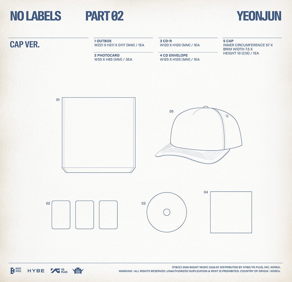 YEONJUN (TXT) - NO LABELS: PART 02 (CAP VER.) Nolae