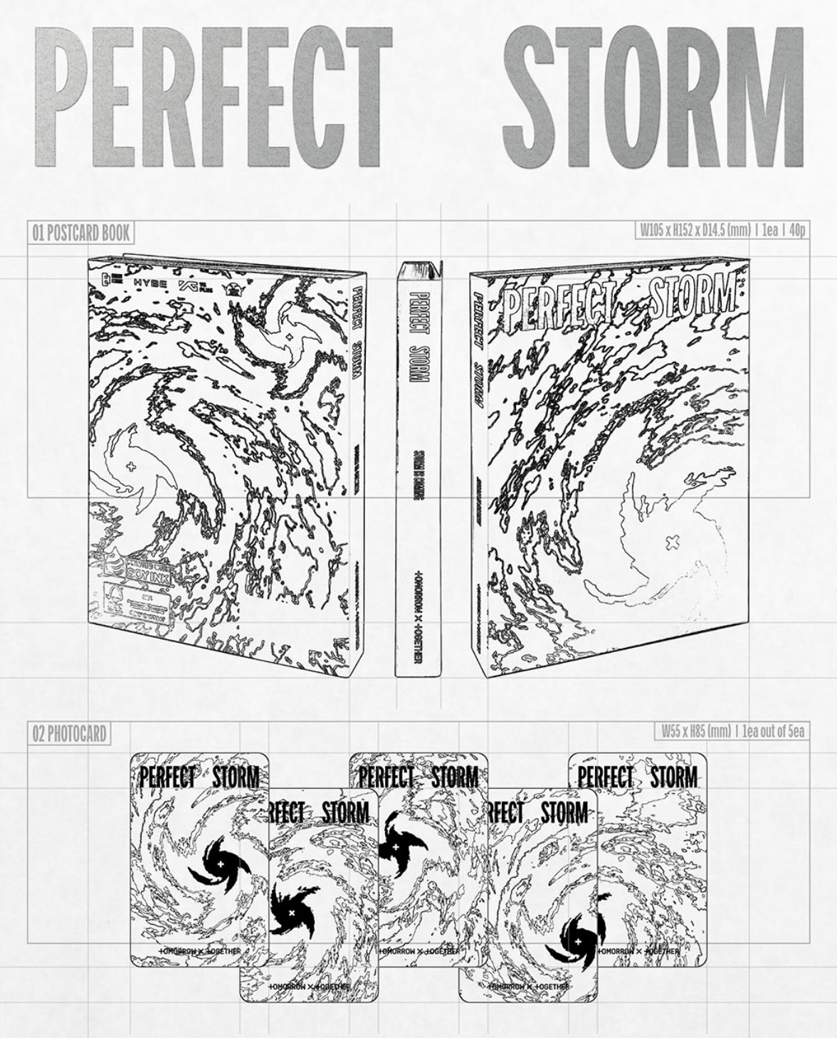 TXT - PERFECT STORM (STORM IS COMING VER.) SET + Weverse Gift