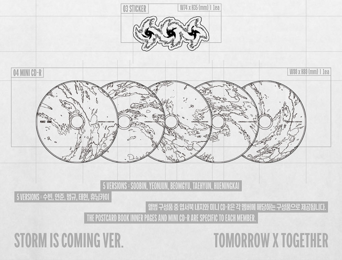TXT - PERFECT STORM (STORM IS COMING VER.) SET + Weverse Gift