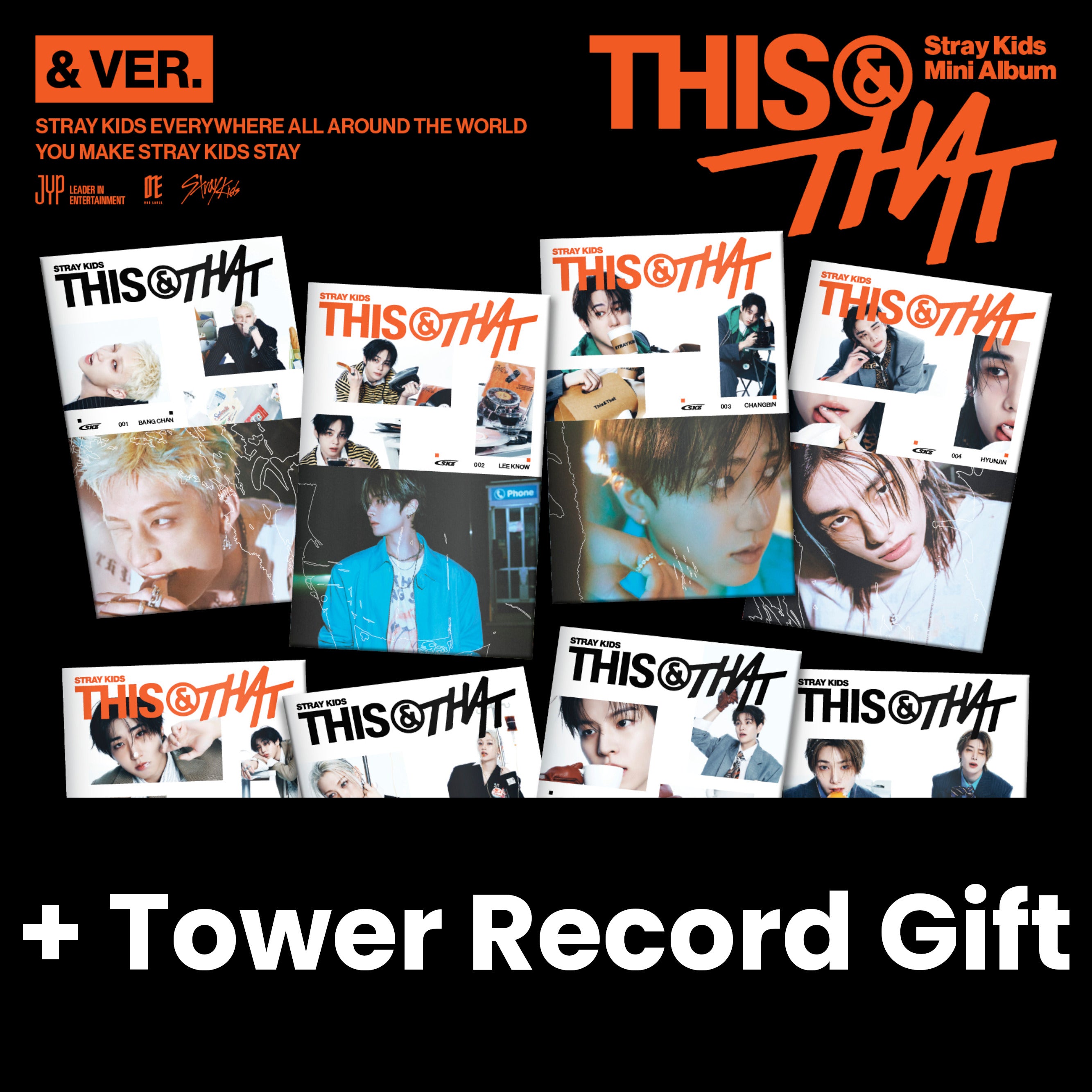 STRAY KIDS - THIS & THAT (& VER.) + Tower Record Gift