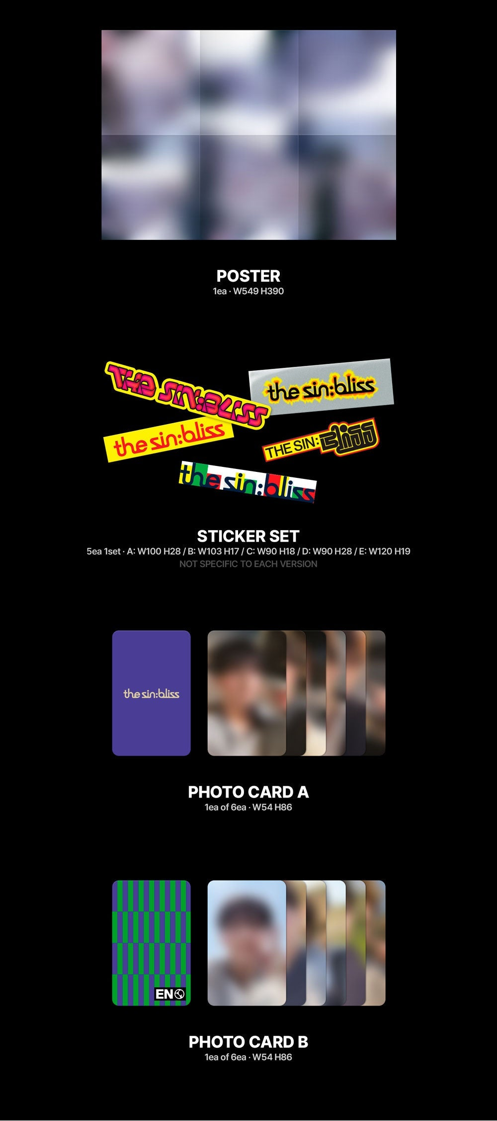 ENHYPEN - THE SIN: BLISS (SET) + WEVERSE GIFT