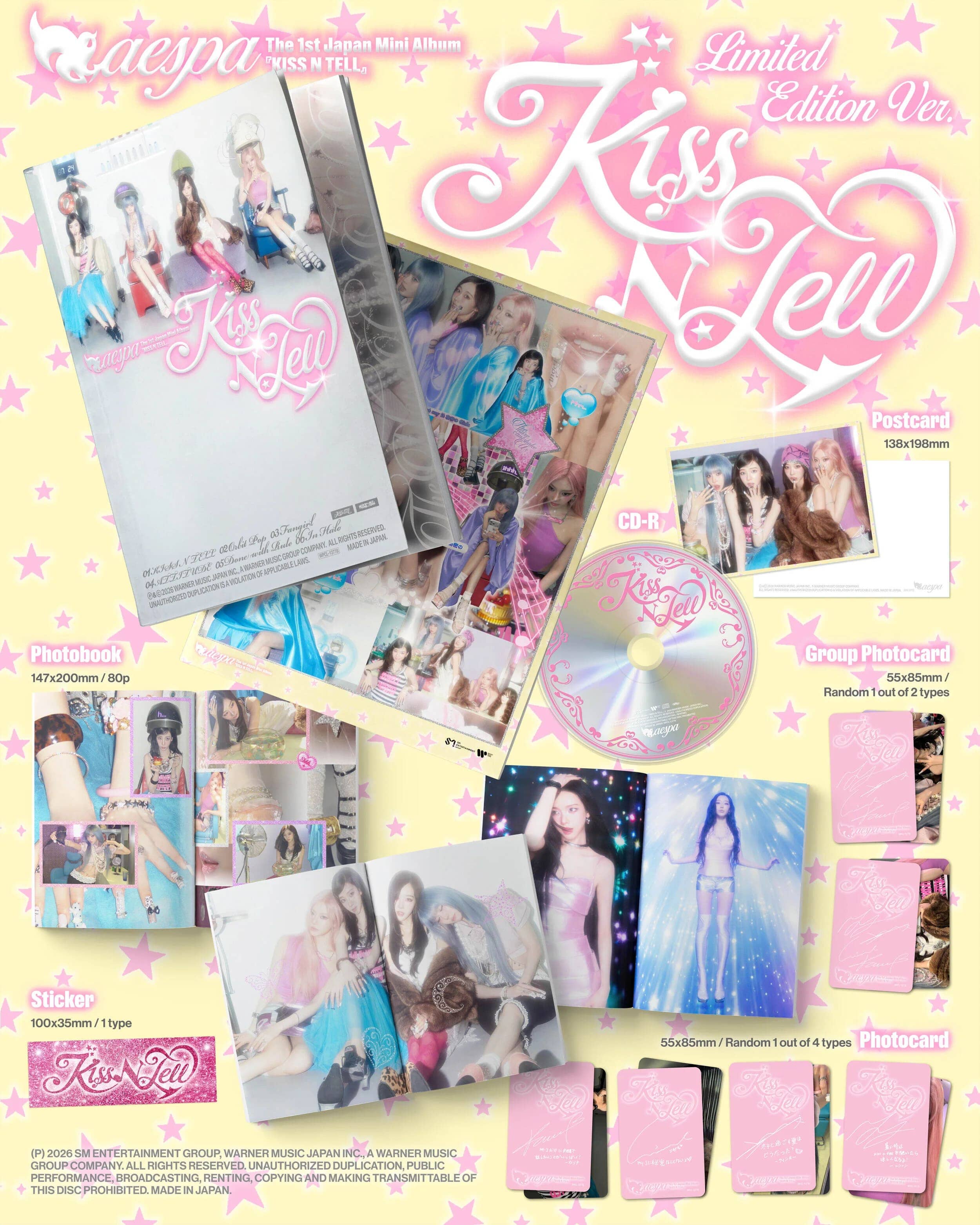 AESPA - KISS N TELL (THE 1ST JAPAN MINI ALBUM) Nolae