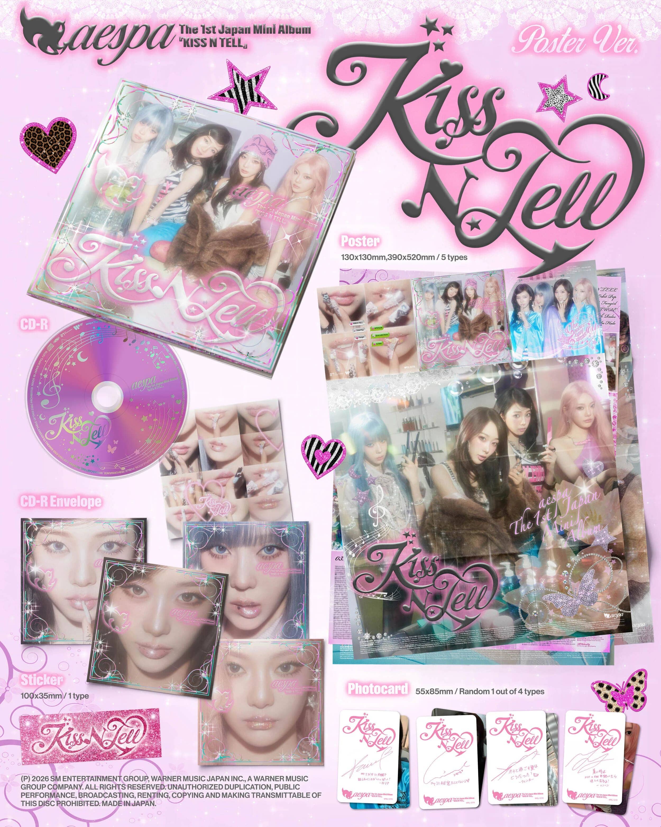 AESPA - KISS N TELL (THE 1ST JAPAN MINI ALBUM) Nolae