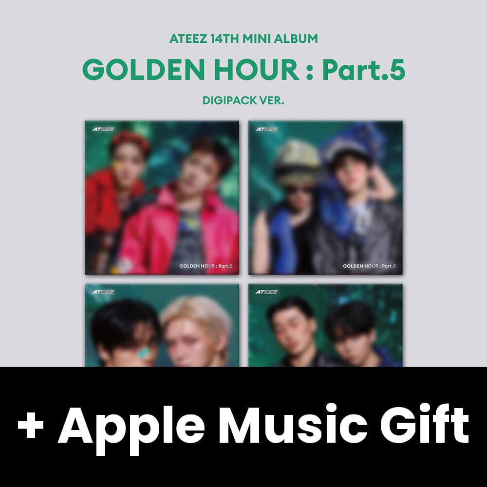 ATEEZ - GOLDEN HOUR : PART.5 (DIGIPACK UNIT VER.) + Apple Music Gift Nolae