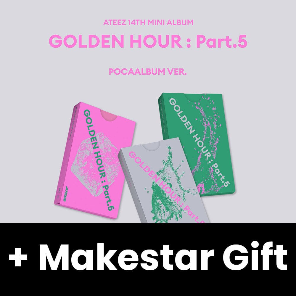 ATEEZ - GOLDEN HOUR : PART.5 (POCA ALBUM VER.) + Makestar Gift Nolae