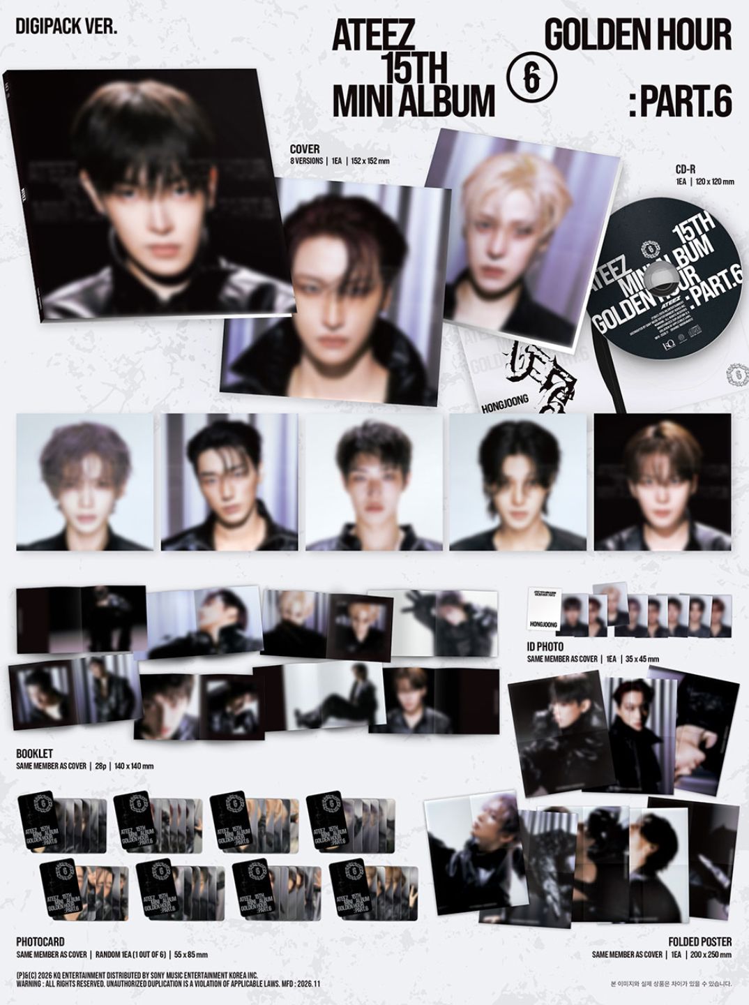 ATEEZ - GOLDEN HOUR : PART.6 (DIGIPACK VER.) Nolae