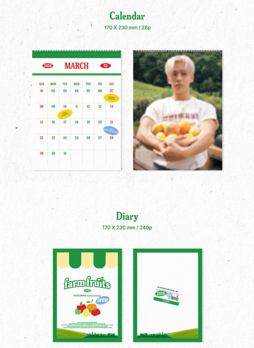 BTOB COMPANY - 2026 SEASON'S GREETINGS (FARM FRUITS) Nolae