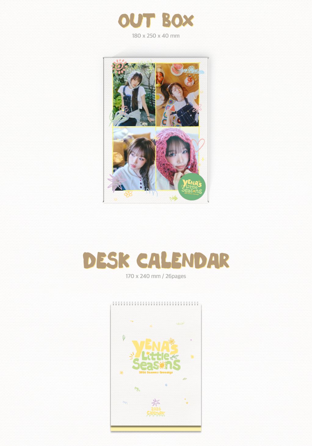 CHOI YENA - 2026 SEASON'S GREETINGS (YENA’S LITTLE SEASONS) + Extra Photocard Nolae