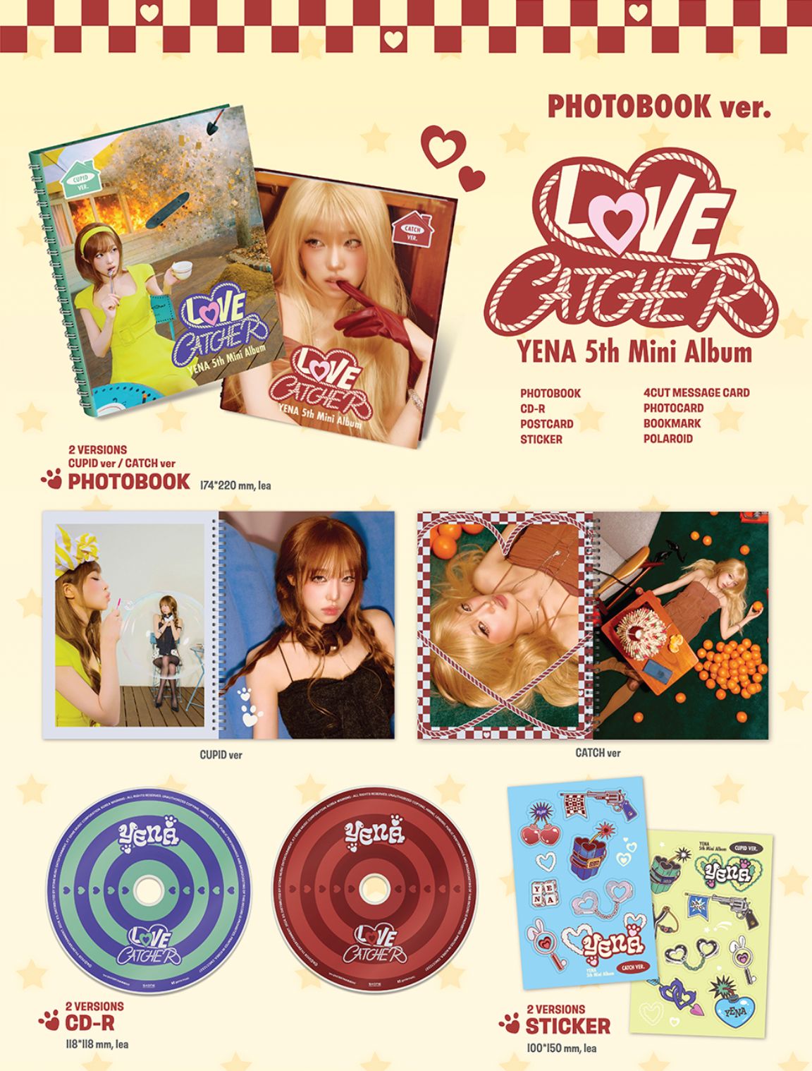 CHOI YENA - LOVE CATCHER (PHOTOBOOK VER.) Nolae