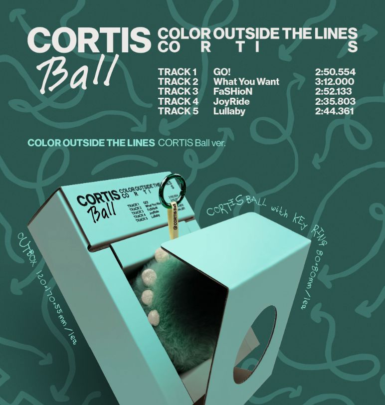 COLOR OUTSIDE THE LINES CORTIS Ball 未開封 CORTIS - COLOR OUTSIDE THE LINES (CORTIS BALL VER.)