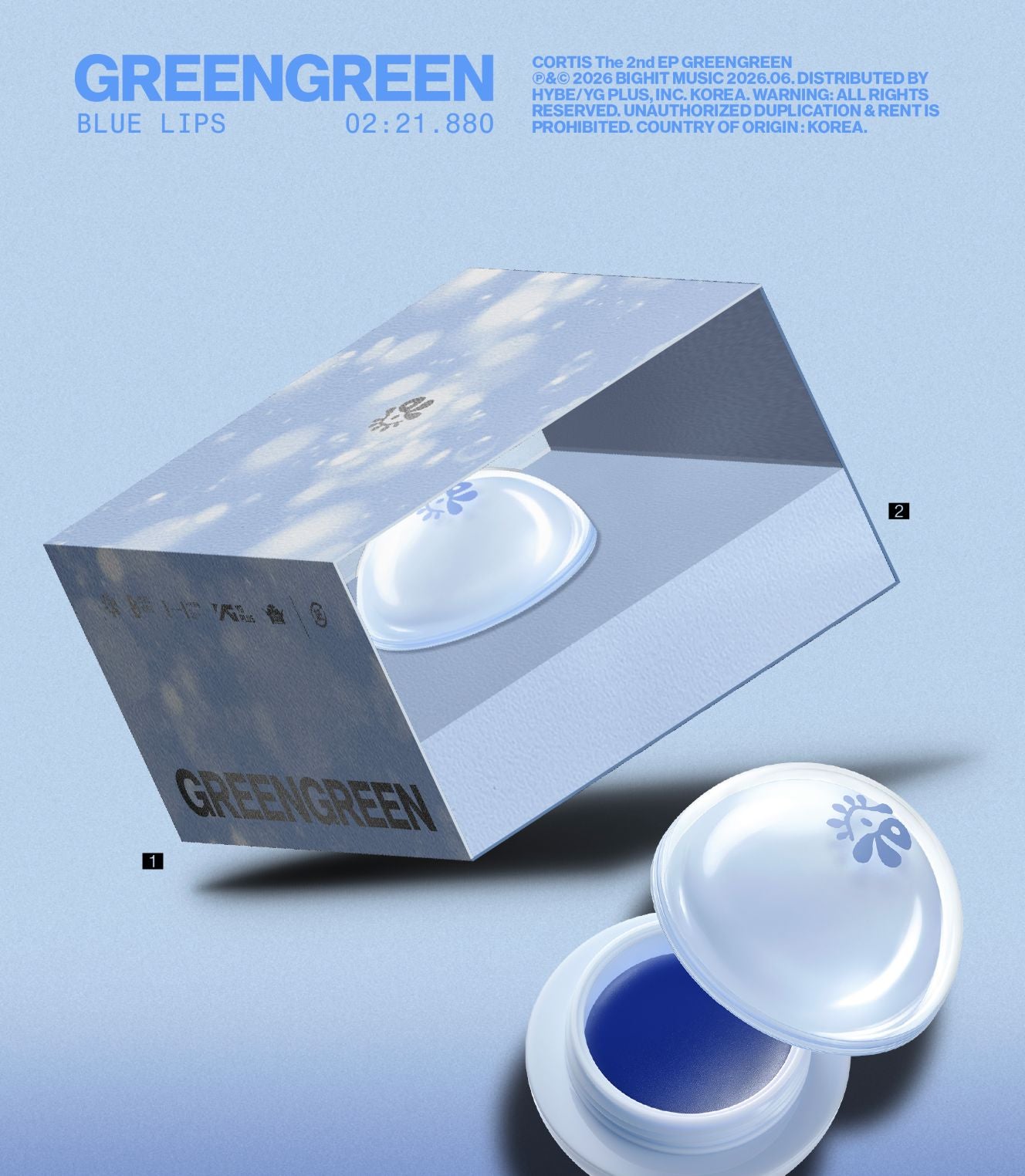 CORTIS - GREENGREEN ('BLUE LIPS' LIP BALM VER.) Nolae