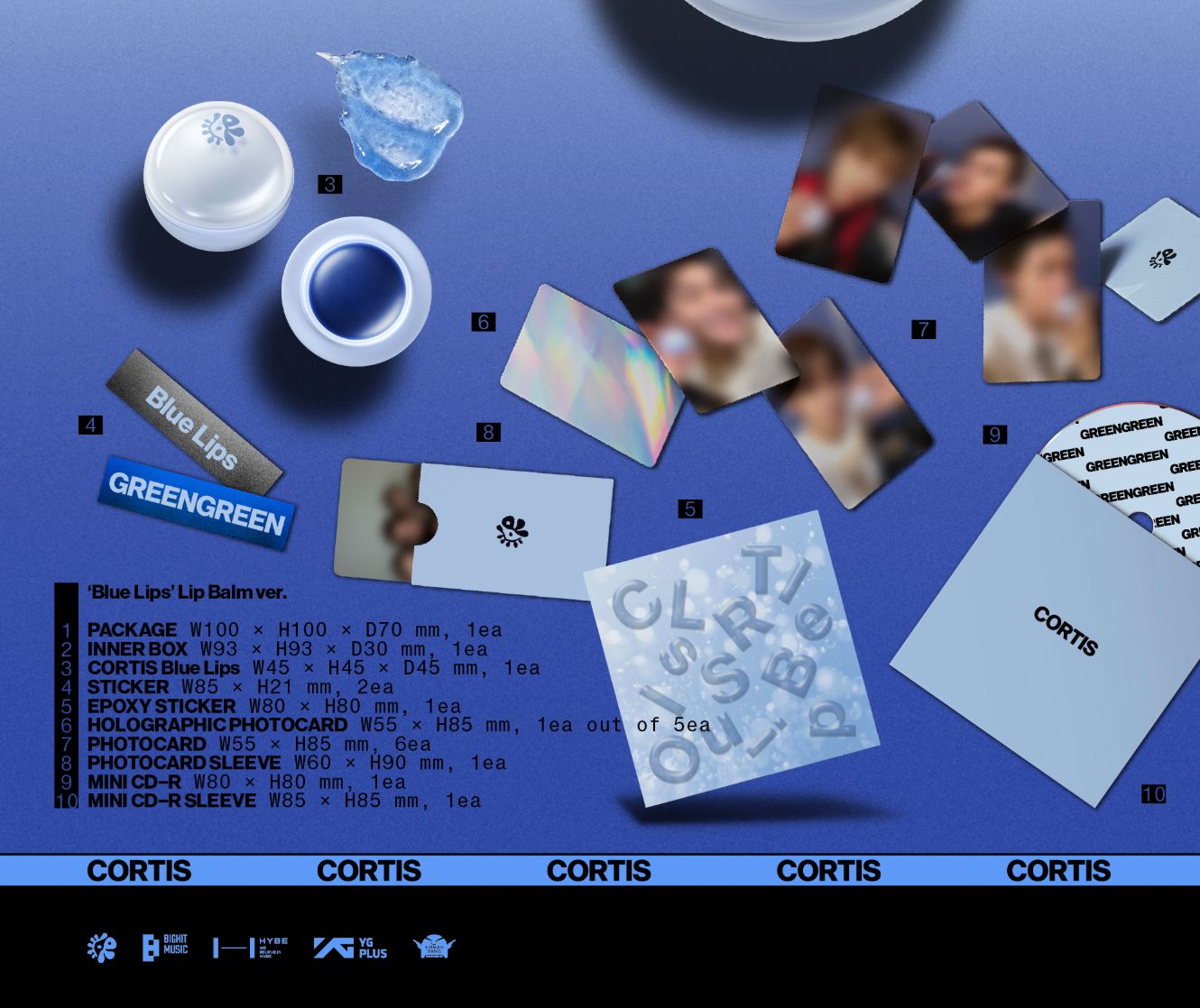 CORTIS - GREENGREEN ('BLUE LIPS' LIP BALM VER.) Nolae