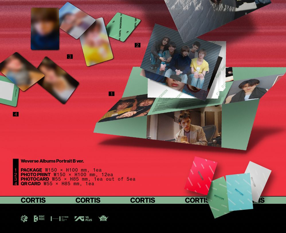 CORTIS - GREENGREEN (WEVERSE ALBUMS VER.) SET + Weverse Gift Nolae