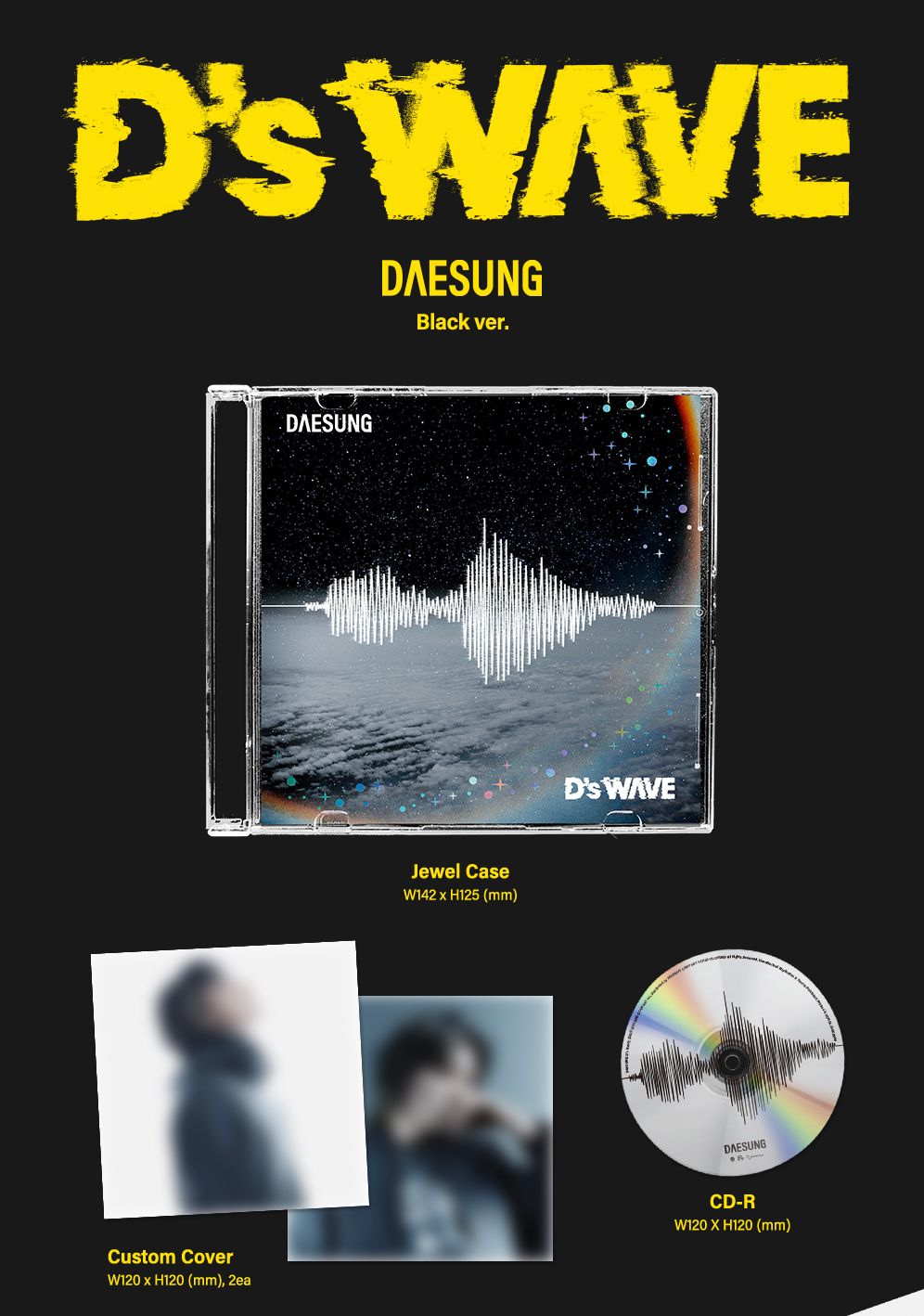 DAESUNG (BIGBANG) - D’S WAVE (BLACK VER.) Nolae