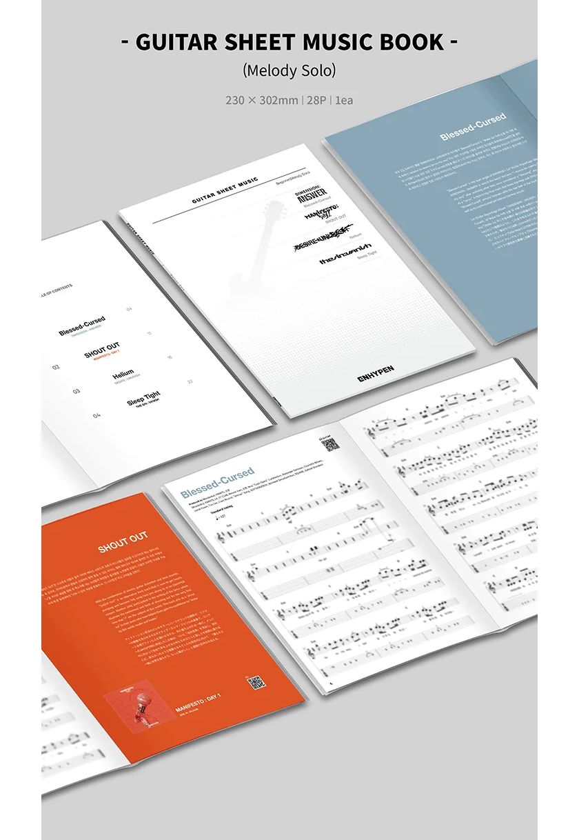 ENHYPEN - GUITAR SHEET MUSIC : ENHYPEN (PACKAGE) Nolae