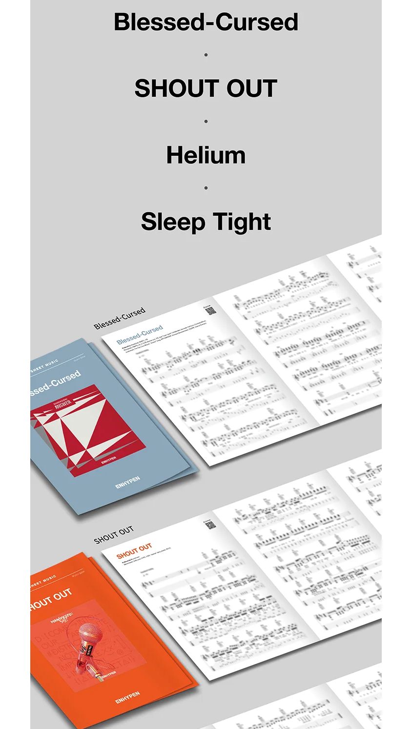 ENHYPEN - GUITAR SHEET MUSIC : ENHYPEN (PACKAGE) Nolae