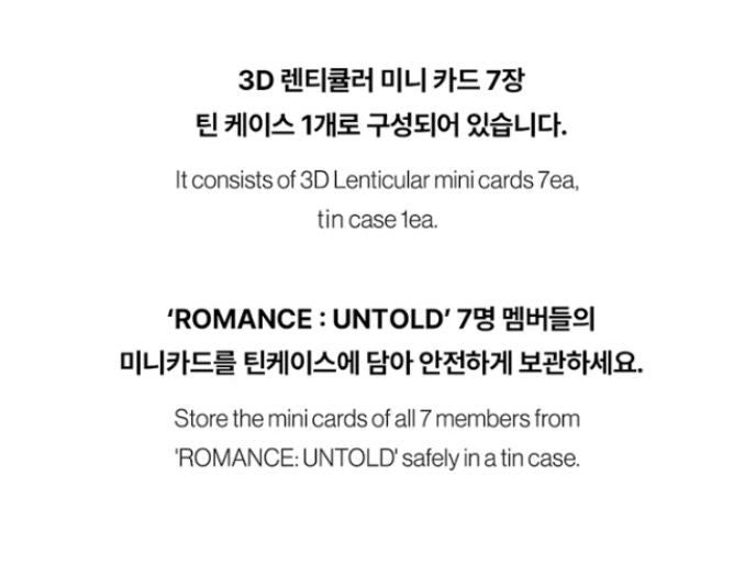 ENHYPEN - LENTICULAR MINI CARD (ROMANCE : UNTOLD OFFICIAL MD) Nolae
