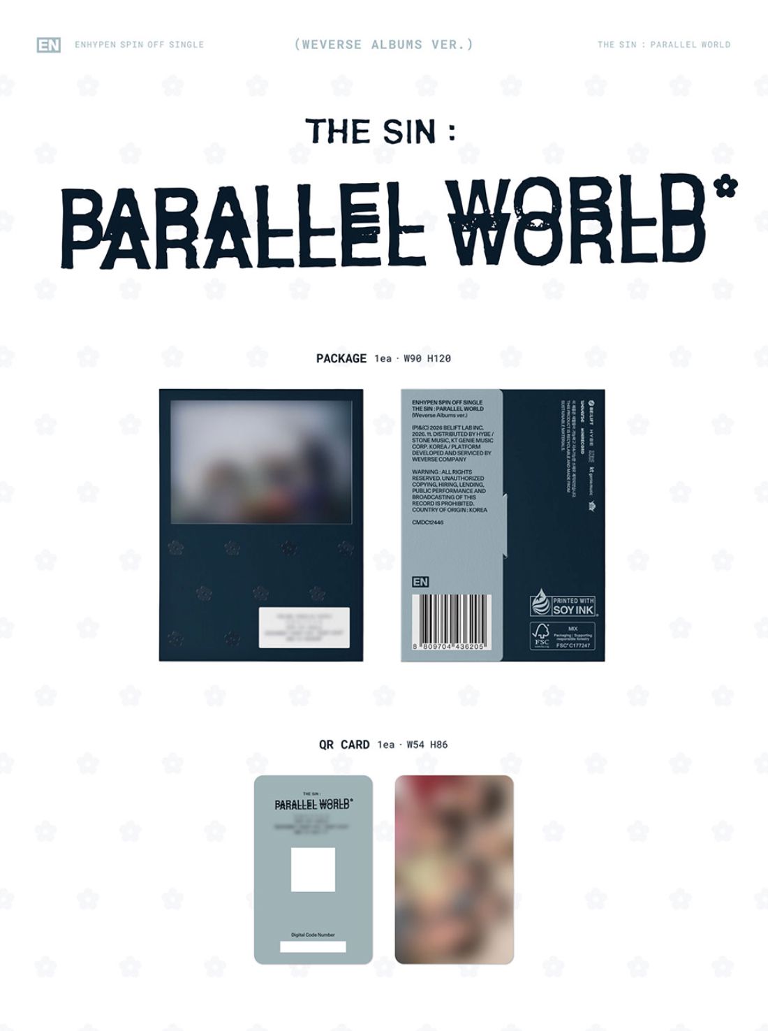 ENHYPEN - THE SIN : PARALLEL WORLD (WEVERSE ALBUMS VER.) Nolae