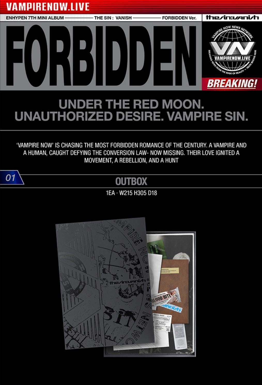 ENHYPEN - THE SIN: VANISH + HMV Gift Nolae