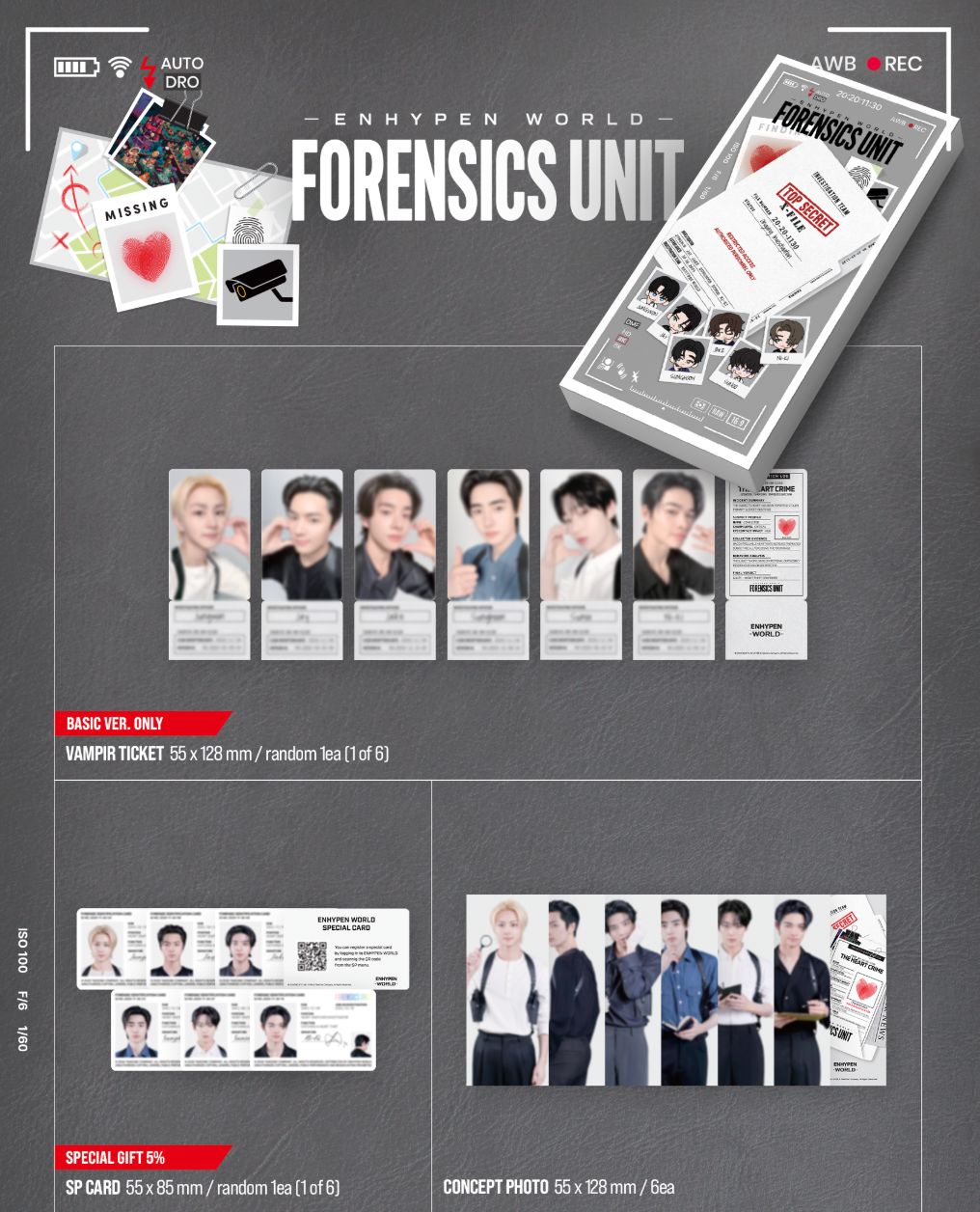ENHYPEN - WORLD COUPON CARD COLLECTION (FORENSICS UNIT VER.) Nolae