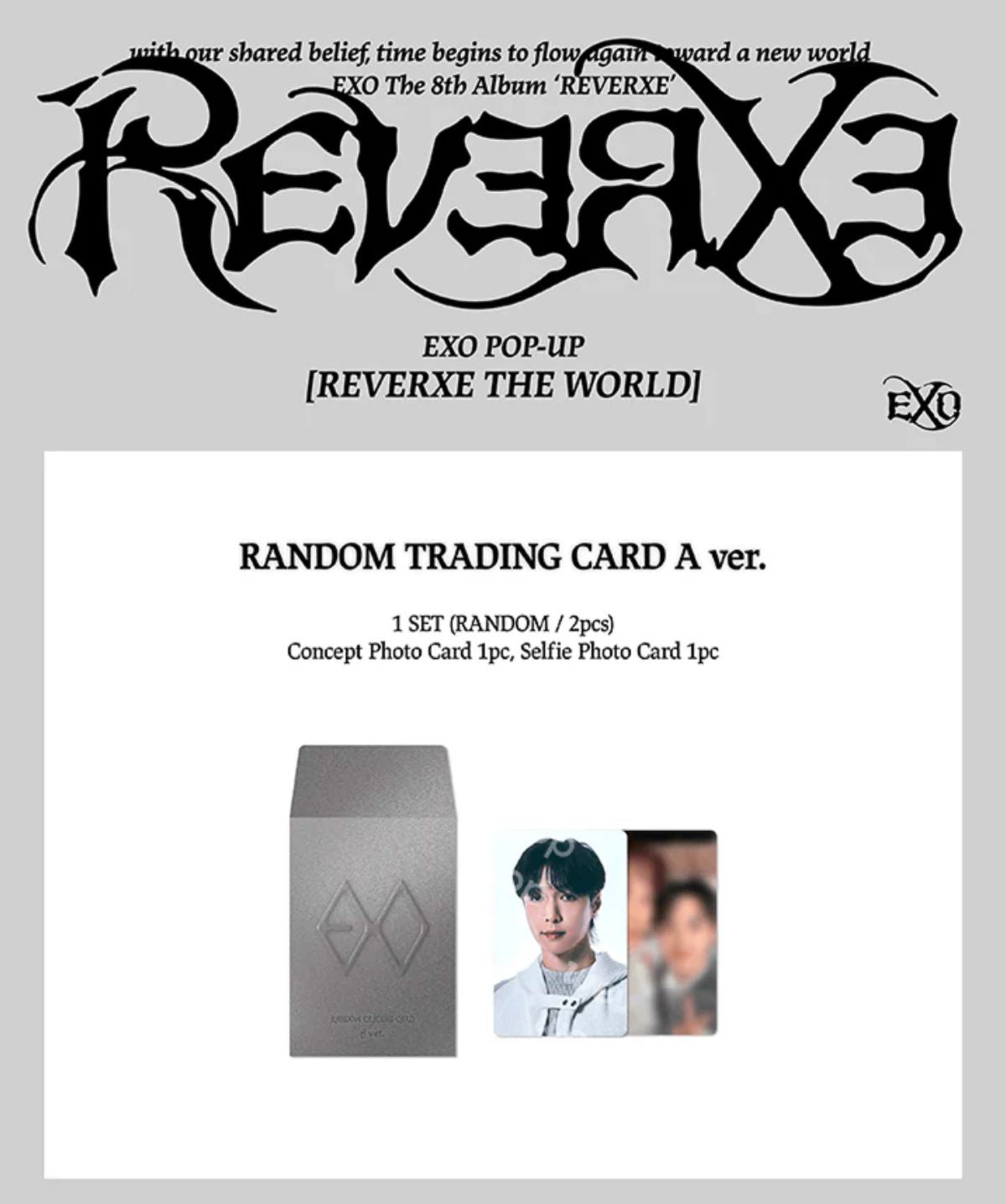 EXO - RANDOM TRADING CARD (EXO POP-UP 'REVERXE THE WORLD' OFFICIAL MD) Nolae