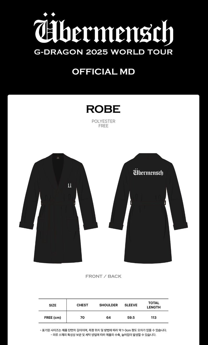 G-DRAGON - CLOTHES (2025 WORLD TOUR 'ÜBERMENSCH' OFFICIAL MD) Nolae