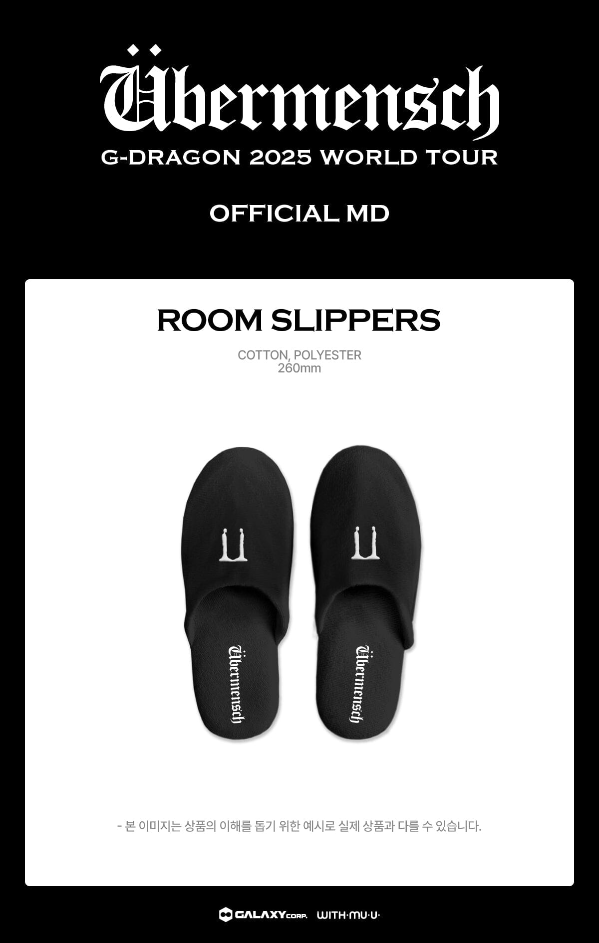 G-DRAGON - SOCKS & SLIPPERS (2025 WORLD TOUR 'ÜBERMENSCH' OFFICIAL MD) Nolae