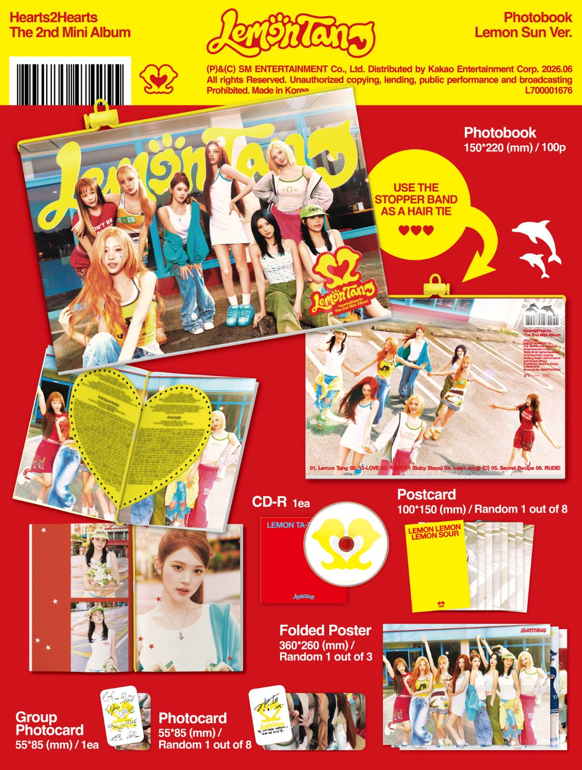 HEARTS2HEARTS - LEMON TANG (PHOTOBOOK VER.) Nolae