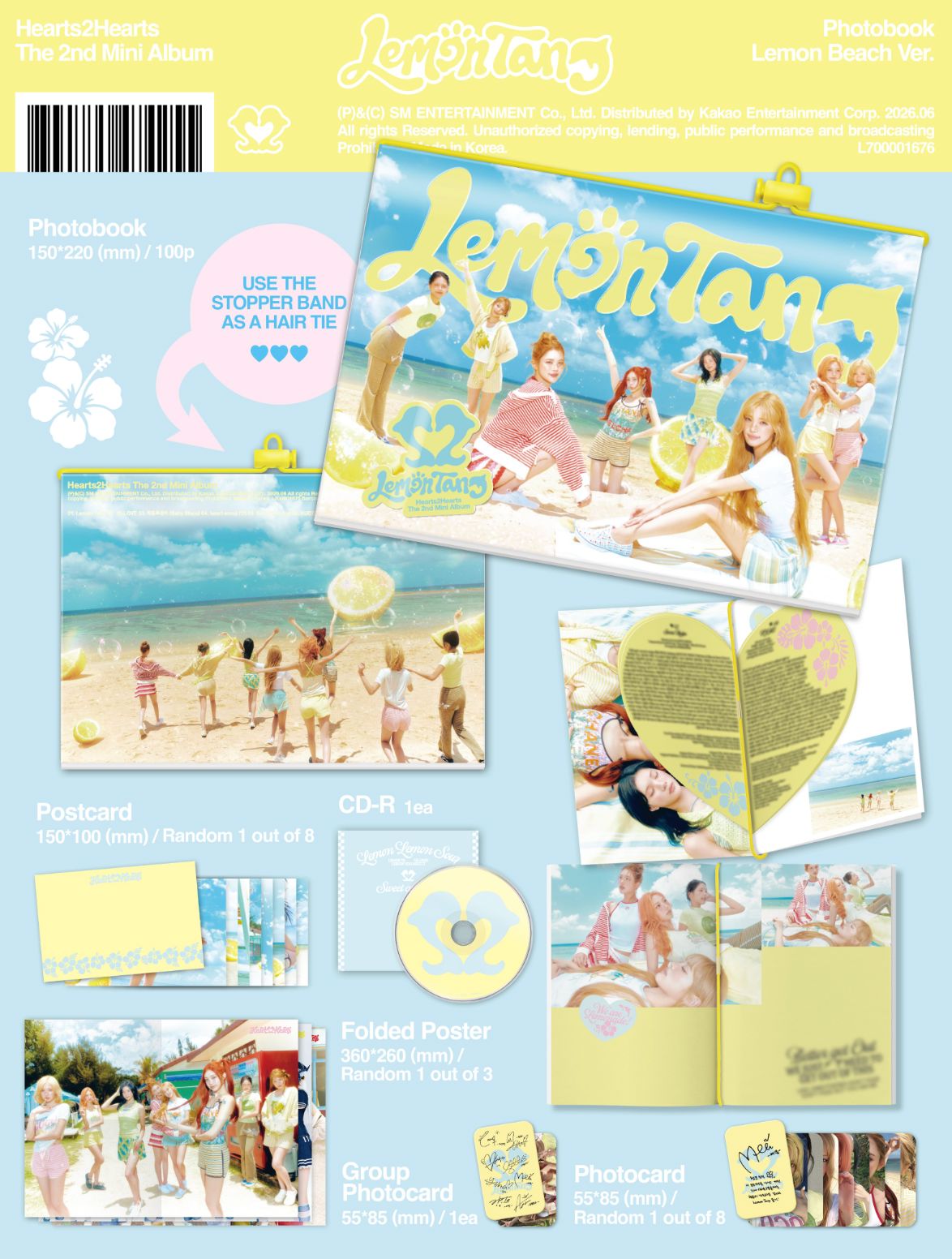 HEARTS2HEARTS - LEMON TANG (PHOTOBOOK VER.) Nolae