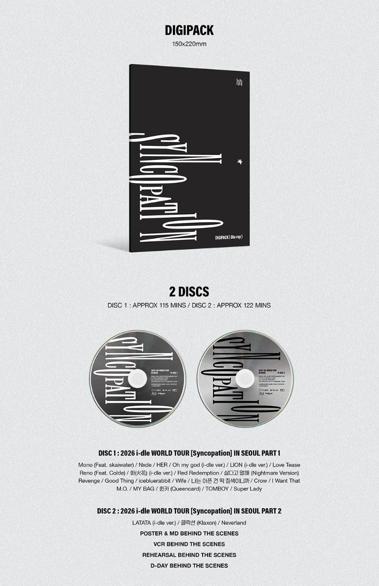 I-DLE - 2026 WORLD TOUR 'SYNCOPATION' (DVD & BLU-RAY) Nolae