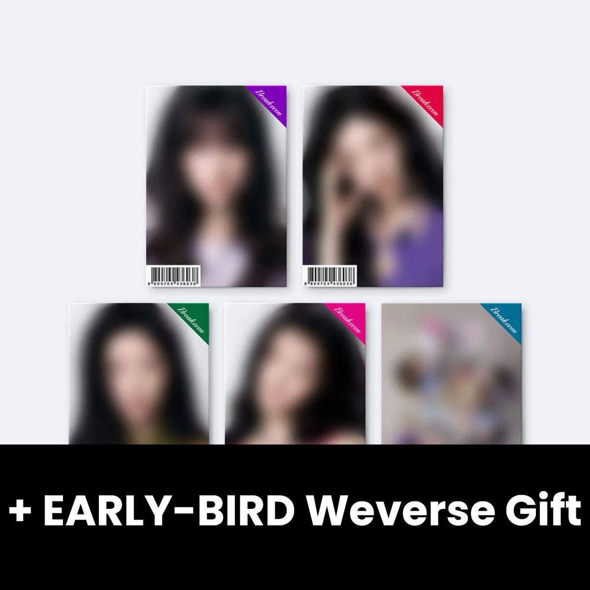 ILLIT - BREAK EVEN (GLLIT VER.) SET + EARLY-BIRD Weverse Gift Nolae